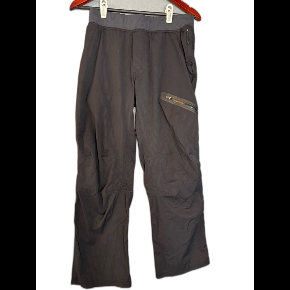 Lululemon Athletica Black Technical Pants Medium Zip Pocket Nylon Stretch